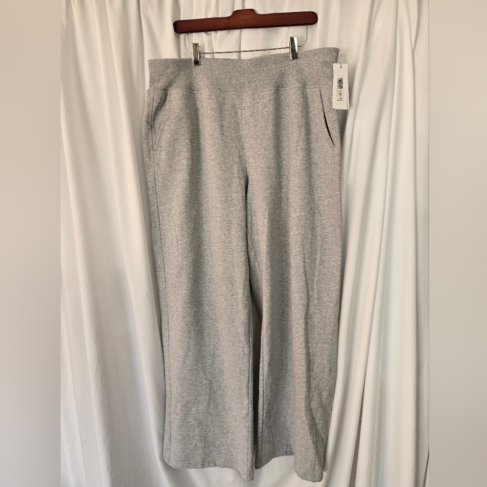 Calvin Klein Performance NWT Gray Track/Wide Leg Activewear Pants Size 1X - Picture 2 of 8